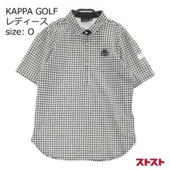 KAPPA GOLF カッパゴルフ 半袖ポロシャツ 千鳥柄 ホワイト系 O [240001977514] [240001977514]#