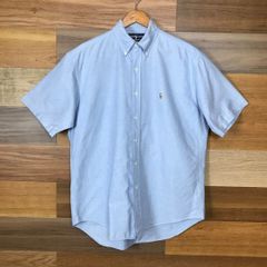 RALPH LAUREN BLAKE ラルフローレン  ボタンダウン 半袖シャツ サイズ メンズ M 古着 s25020984