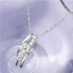 18金ホワイトゴールド（K18WG） ダイヤモンドペンダント/ネックレス