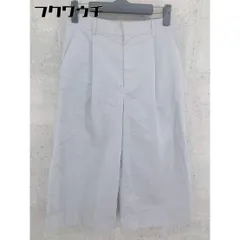 ◇ green label relaxing グリーンレーベル UNITED ARROWS ワイド パンツ サイズ38 ライトグレー レディース 【中古】 【1101200003347】