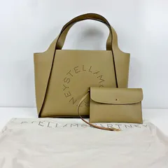 【未使用級】ステラマッカートニー 2way トートバッグ ポーチ付き ベージュ