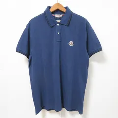 #snc モンクレール Moncler ポロシャツ XXL 紺 半袖 ワッペン ロゴ 大きいサイズ メンズ [899446]のサムネイル