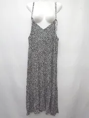 ◇ ⊂ CIAOPANIC TYPY 花柄 ロング キャミソール ワンピース サイズONE ブラック グレー系 レディース P  【1410230025824】