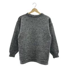 Guernsey Woollens / ガンジーウーレンズ | ウール 霜降り ボートネックニット | 40 | ネイビー/ホワイト | メンズ