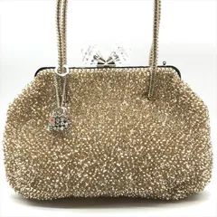 美品 ANTEPRIMA アンテプリマ クリスタル バッグチャーム付き ワイヤー ハンド バッグ ゴールド k4690