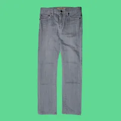 ユニクロ UNIQLO JEANS ORIGINAL BASIC SLIM FIT STRAIGHT ボトムス グレー デニム パンツ ジーンズ　【USED品】【古着】