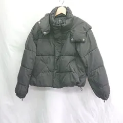 ◇ ⊇ MURUA ムルーア 無地 長袖 ナイロンジャンパー サイズF ブラック系 レディース E  【1505130007893】