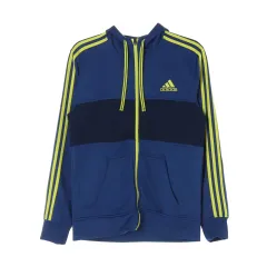 新品 S adidas(アディダス) 青 ライム バイカラー トラックトップス ジップアップジャケット