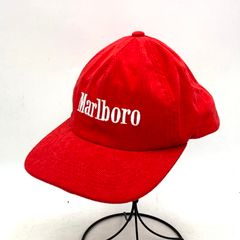 【中古品】 MARLBORO マルボロ CORDUROY SNAPBACK CAP コーデュロイ スナップバック キャップ ロゴ 刺繍 帽子 服飾雑貨 【185-250624-ay-02-izu】