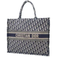 クリスチャンディオール BOOK TOTE トートバッグ トロッター ネイビー 40802036653