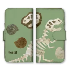 Galaxy S10 SC-03L SCV41 ケース 手帳型 ギャラクシーS10 スマホケース 携帯ケース 化石 恐竜 アンモナイト 歴史 骨 古代 かっこいい 可愛い 男の子 小学生 BOYS カラー04