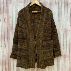 美品　エムアンドキョウコ　カーディガン　ノーカラージャケット　羽織　ウール 22tk0365-3.jpg
