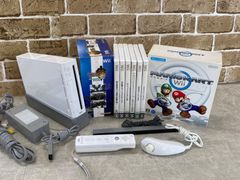 Wii 本体 RVL-001 ソフト8本 モンハン マリオカート 桃鉄 スマブラ 戦国無双 任天堂 ニンテンドー