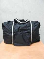 agnes b. VOYAGE アニエスベーボヤージュ 折りたたみ ボストンバッグ サブバッグ 無地 ブラック
