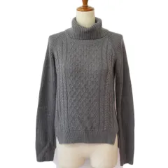 コムサイズム COMME CA ISM セーター ニット タートルネック M グレー