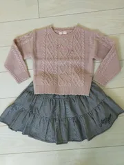 メゾピアノ　ニット　スカート　120