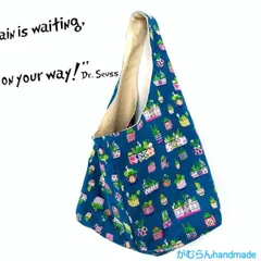 128  ワンハンドルバッグ  サボテン柄