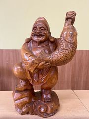 置物　七福神　恵比寿様　木製