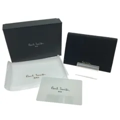 □□Paul Smith ポールスミス 二つ折りパスケース カラードエッジAW23 843761 P752 ブラック