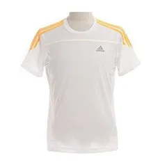 アディダス(adidas) ランニング 半袖Tシャツ レスポンス AG857 M62286 ホワイト/ソーラーゴールド Sサイズ