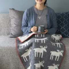 【新品】    毛布・ブランケット KLIPPAN (クリッパン) | ベングトのムース | ウール ミニブランケット (65x90cm) 送料無料 北欧 ベビーブランケット かわいい ひざ掛け プレゼント ブランケット 出産祝い 可愛い ギフト クリスマス 