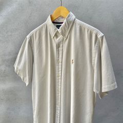 ラルフローレン　RalphLauren　Classic Fit　半袖シャツ　ホワイト　Lサイズ