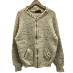 Eddie Bauer　カーディガンセーター　80s-90s vintage　80年代-90年代　黒タグ　ウール　無地　混色　ラグラン　エルボーパッチ　TALONジップ　オーバーサイズ　古着