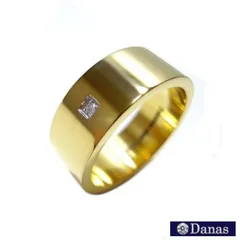Danas ダナス ダイヤモンドリング ミラーシャンパンゴールドSUSリング