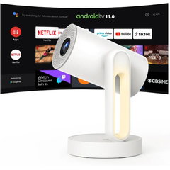 【Netflix公式ライセンス・自動台形補正】ETOE プロジェクター Android TV 11.0 搭載 1080p対応 300ANSI【140°回転 天井投影/電動フォーカス/5G WiFi/Bluetooth 5.1/HiFiスピーカー内蔵