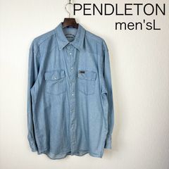 PENDLETON シャンブレーウエスタンシャツ　メンズL
