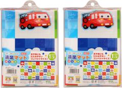 【人気商品】日本製 レジャーシート トルネ 遠足マット のりもの×2セット