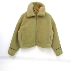 チャオパニック ブルゾン ジャケット アウター ボアフリース レディース Fサイズ ベージュ Ciaopanic 【中古】