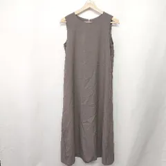 ◇ closet story UNITED ARROWS ノースリーブ ロング丈 ワンピース サイズ表記なし チャコールグレー レディース E  【1407020045346】