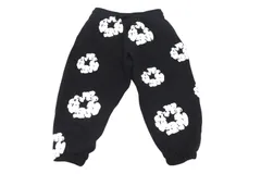 新品同様 DENIM TEARS デニムティアーズ スウェットパンツ キッズ用 RN162838 ブラック コットン サイズ4Y 中古 4b005353