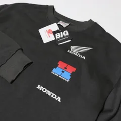 ★ホンダ HONDA 新品 メンズ 保温 BIGシルエット 裏起毛 スウェット トレーナー シャツ 濃灰 XLサイズ[A520426BB-GRY-LL] 一 三 参★QWER