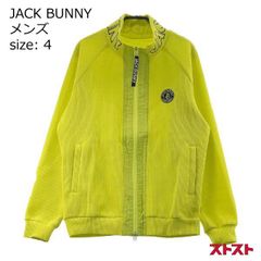 新品【ジャックバニー】4/M メンズ　ジャケット　カーディガン　ピンク　ゴルフ 新品【ジャックバニー】4/M メンズ ジャケット カーディガン ピンク