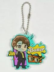 [중고] 잡화 진(BTS/방탄소년단) [피타!로 훗메 TinyTAN 아크릴 열쇠 고리 Butter]