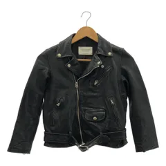 beautiful people / ビューティフルピープル | 羊革 ラムレザー ライダースジャケット / 総裏地 | 130 | ブラック | レディース