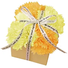 ポピー名古屋 ソープフラワー シャボンフラワー 造花 ギフト プレゼント フラワーBOX カーネーション ボックス 約9cm 箱付き S-111 グリーン 0