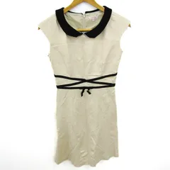 トッカ ノースリーブワンピース バイカラー トップス レディース Oサイズ ベージュ×ブラック TOCCA 【中古】