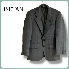 美品 ISETAN ウール ヘリンボーン ジャケット グレー ビジネススーツ メンズ 紳士