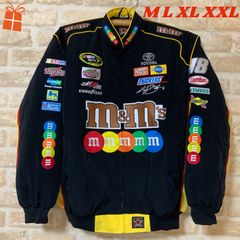 ★【m&m's】 Mサイズ レーシングジャケット エムアンドエムズ Amazon.co.jp: ナスカー/m&ms エムアンドエムズ レーシング