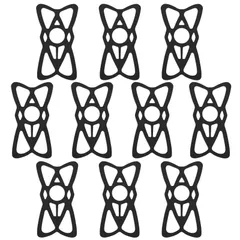 HiLiBoom ラバーバンド セーフティーバンド 伸縮性 軽量 柔軟性 固定 脱落防止 自転車 バイク スマホホルダー 専用 10枚セット