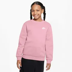 ナイキ キッズ 裏起毛 トレーナー 長袖 NIKE YTH NSW クラブ フリース クルーネック 140-160cm 子供服 ジュニア スウェットシャツ 子ども スポーツウェア スエット  ワンポイント  キッズウエア/FD3006-690