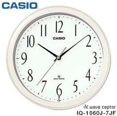 【新品】CASIO壁掛け電波時計(直径26.8cm )IQ-1060J-7JF