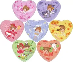 【中古】バッジ・ピンズ 全7種セット 「カードキャプターさくら×サンリオキャラクターズ PremiumShop ハート缶バッジ フラワーver.」