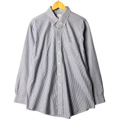 古着 ブルックスブラザーズ Brooks Brothers 346 長袖 ボタンダウンストライプシャツ メンズL相当/eaa566940