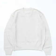 crepuscule クレプスキュール Moss Stitch V Neck PO   OATMEAL モスステッチ Vネック プルオーバー 新品のサムネイル