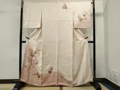 平和屋着物■訪問着　刺繍　花籠文　暈し染め　金彩　鈴乃屋扱い　正絹　逸品　CAAP3208yc