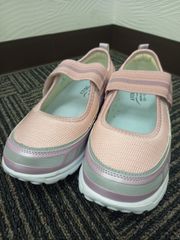 【在庫処分】介護用シューズ　あゆみ　L（23.0～23.5cm）　3E　デイウォーク　＃ピンク